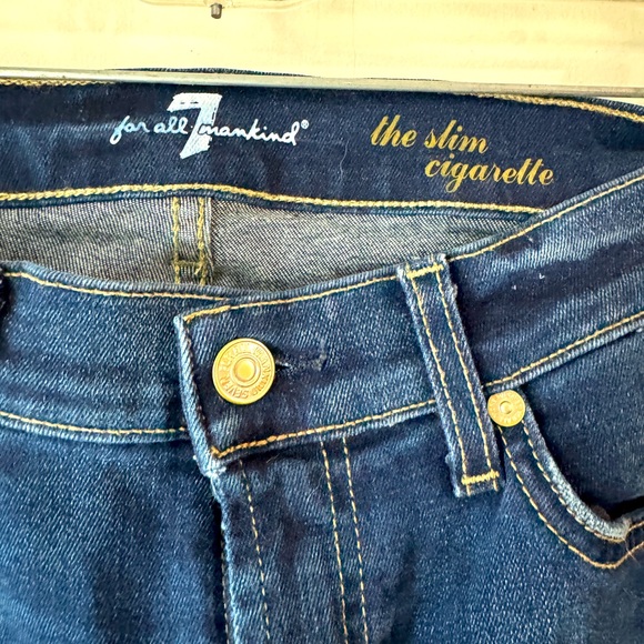 7 For All Mankind Denim - 7 for all mankind Slim Cigarette, 27”